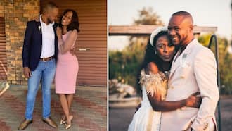"I made the best decision": Loved up hubby shares stunning photo from his wedding day, Mzansi's hearts melt
