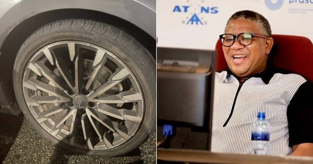 Young Man, Tags Fikile, Mbalula, Online After, Hitting a Pothole, Mzansi Gatvol,Joins in