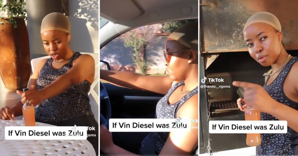 Woman portrays Zulu version of Vin Diesel