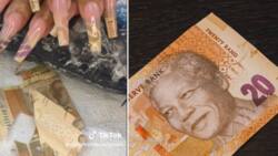 Polokwane woman tears up R20 note for her acrylic nails, Mzansi divided, “This is illegal”
