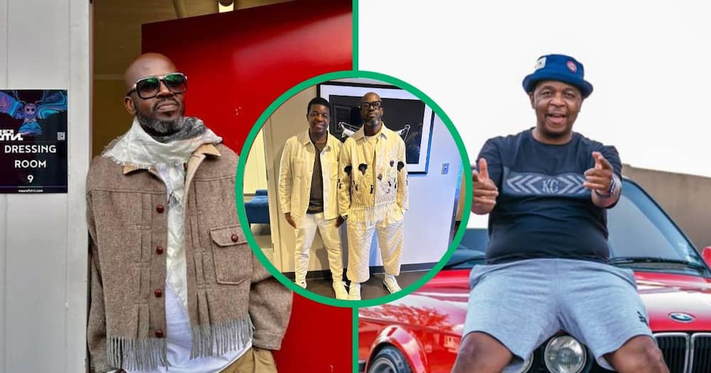 DJ Black Coffee explains to DJ Oskido the details behind his Madison Square Garden outfit in his New York show in video.
