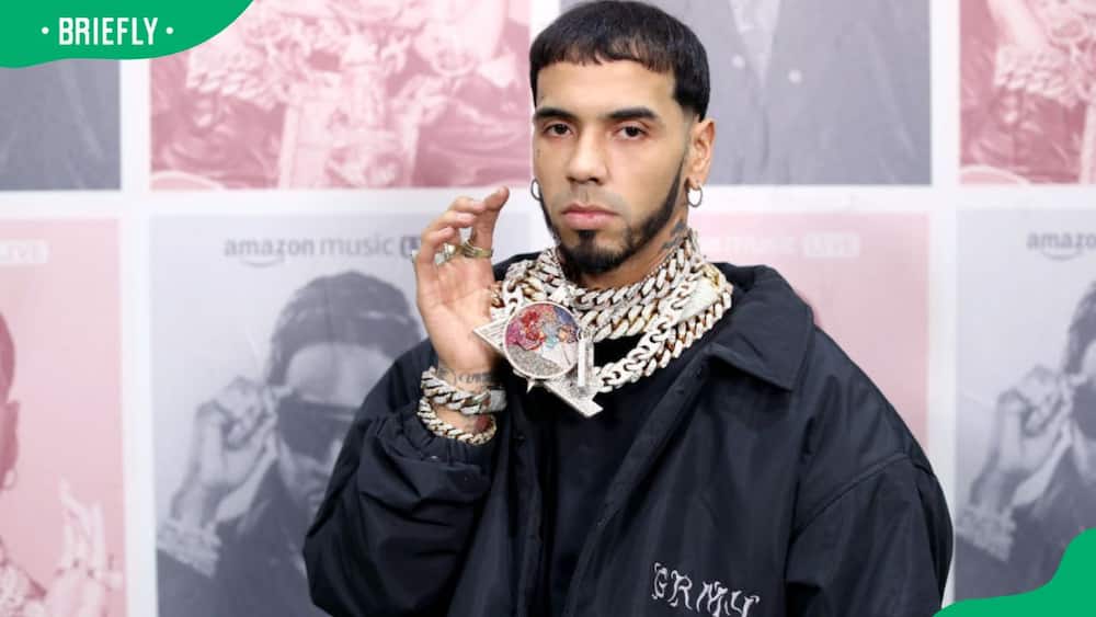 Anuel AA during the 2022 Amazon Music Live Music Concert Series