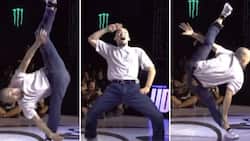 "My brain isn't computing": Man displays killer dance moves involving one legged splits, peeps are baffled