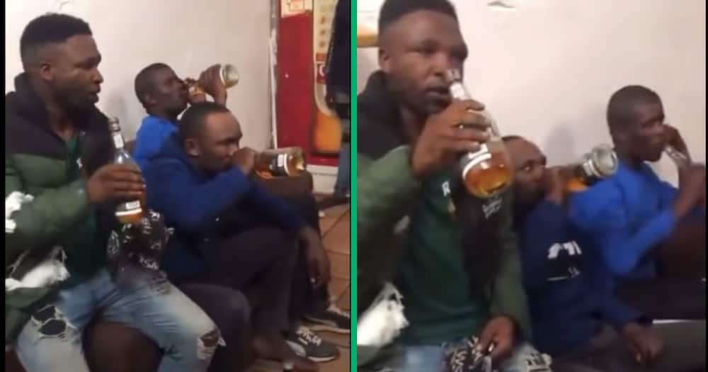 Alleged booze thieves were made to drink what they stole
