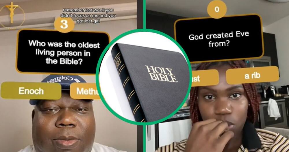 TikTok video of pastor doing bible quiz