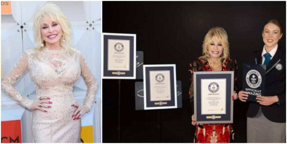 Dolly Parton breaks Guinness World record