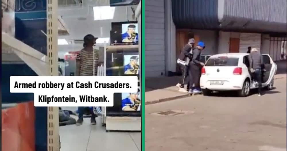 A man recorded a robbery at a Cash Crusaders in Witbank
