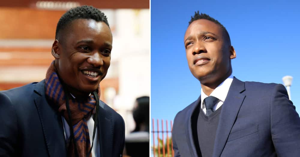 Duduzane Zuma, the son of Former South African President Jacob Zuma, arrives ahead of his dad's corruption trial at the Pietermaritzburg High Court in Pietermaritzburg