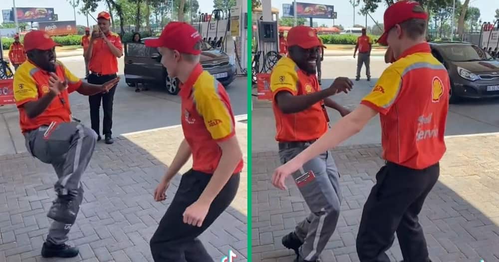 Shell petrol attendants had a dance-off