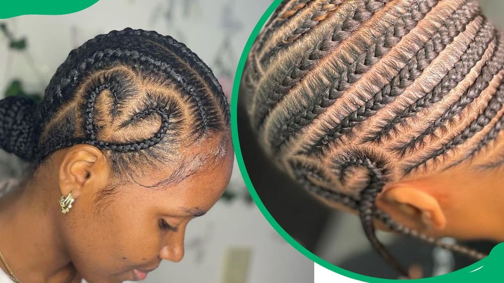 What are the four types of three strand braids?