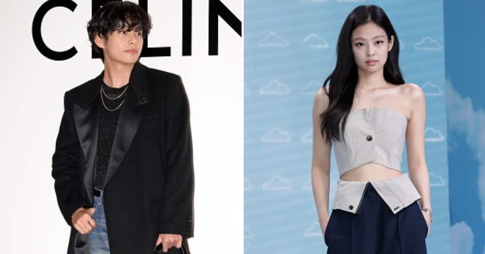 BTS' V and Blackpink's Jennie were allegedly caught in Paris being lovey-dovey.