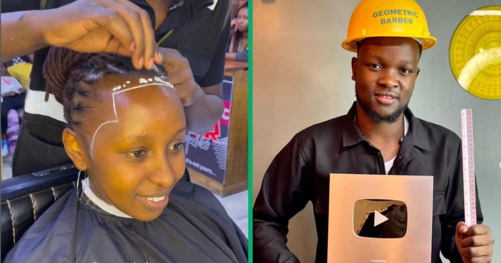 A video on Instagram showed a barber gluing fake hair onto a woman's forehead to create a new hairline for her dreadlocks