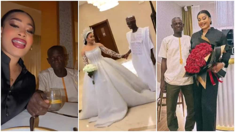 Pretty Lady Marries Older Husband, Shows Him Off in Video, People Talk ...