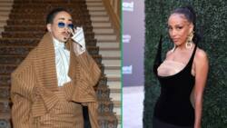 Doja Cat steps out in nothing but a white bedsheet while shopping in New York City, fans confused
