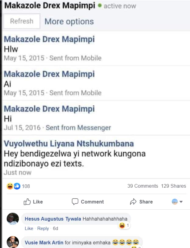 Woman claims 'Mapimpi' slid into her DMs: "Answer your inboxes"