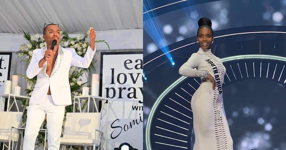 Somizi, Lalela Mswane, Miss Universe, Miss South Africa, celebrity, reactions, video