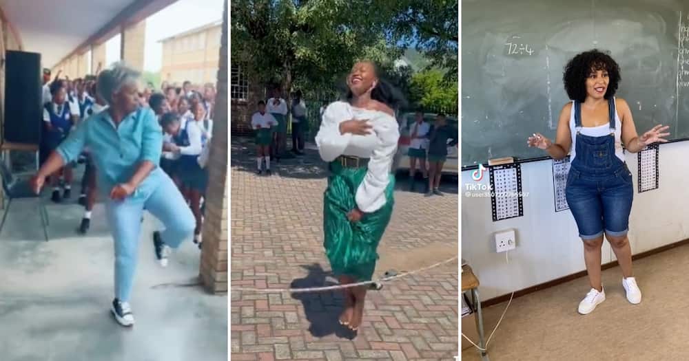 Gorgeous mathematics teacher conducts division lesson in Sesotho