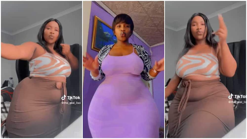 Lady with massive shape/Lady danced in a video.