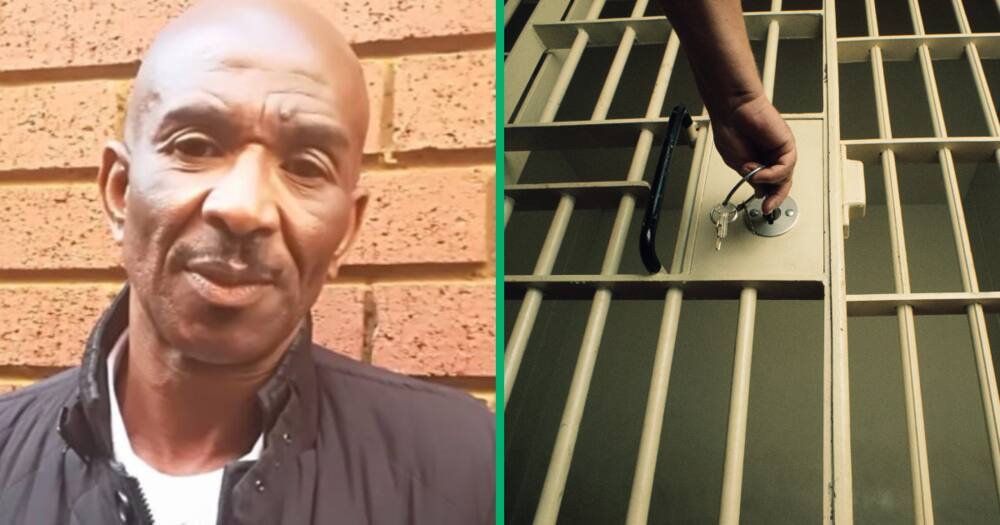 Collage image of Martin Mandla Mlotshwa and prison cell door being locked