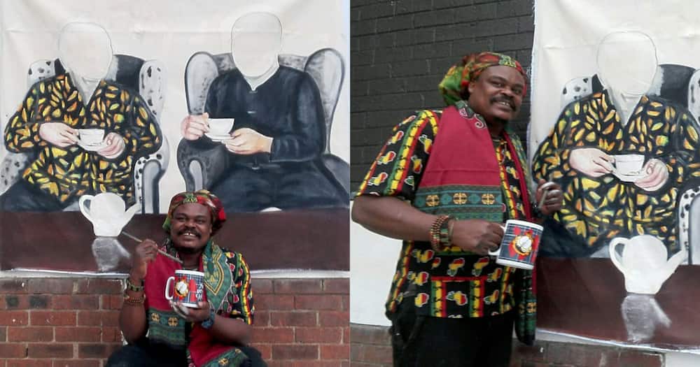 The Tea Was Hot: Rasta Paints Malema and Zuma During Their "Tea Party"