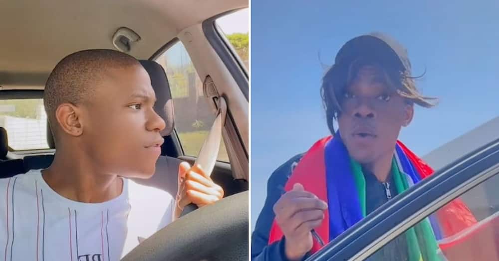 A viral TikTok by user @taduesoffical depicting a South African traffic cop had people in tears