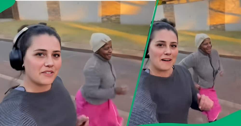 A TikTok video shows women jogging, which amused many online users.