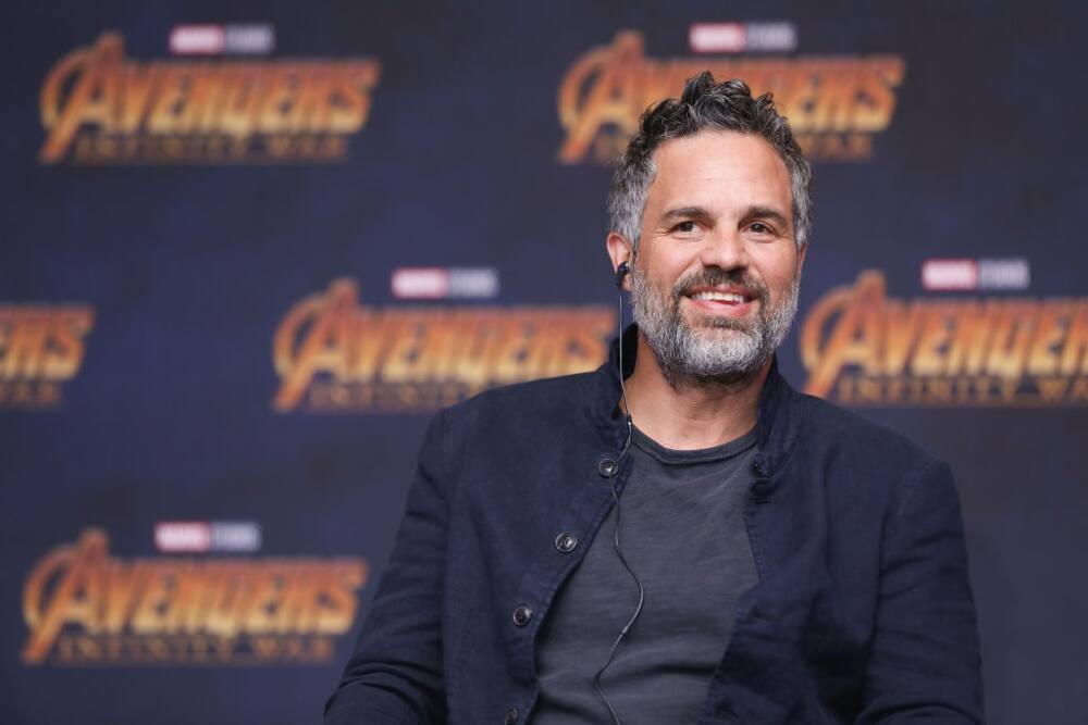 Actor Mark Ruffalo smiled during a press conference