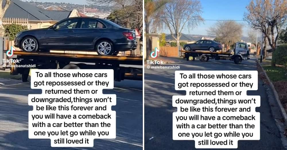 A woman shared a video of her car getting repossessed