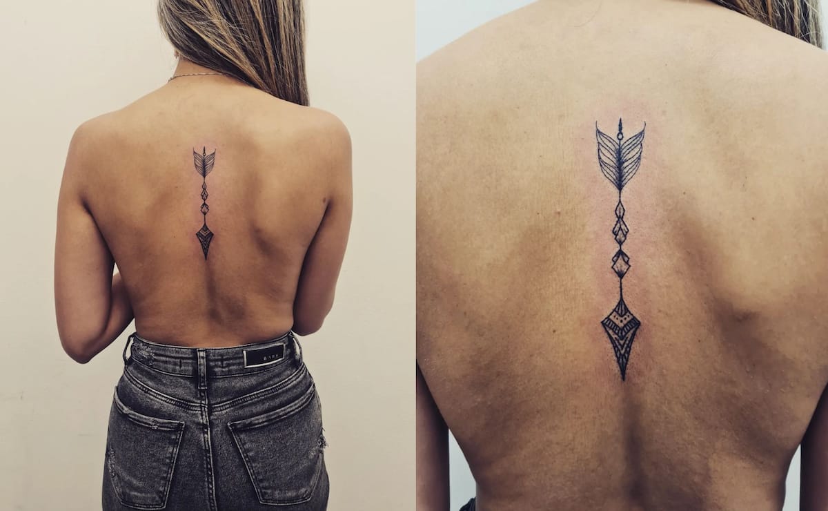 Arrow tattoo done by Lora at Cousin Pauls in Saint Louis  rtattoos