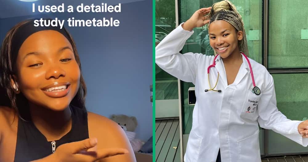 A woman made it to medical school soon after matric through hard work and sleepless nights.