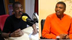 Loyiso Gola takes a swipe at trending pictures of President Cyril Ramaphosa fixing potholes on a dusty road
