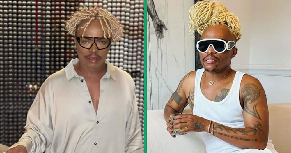 Somizi Mhlongo posted a video during his fashion class
