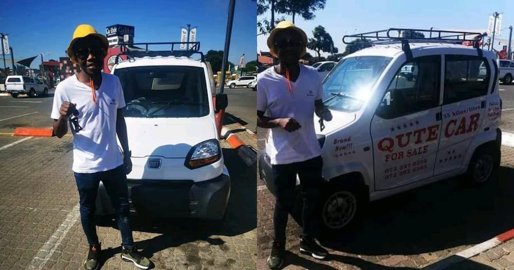 Smart Mzansi Man Buys 5 Qute Cars, Starts Successful Delivery Business