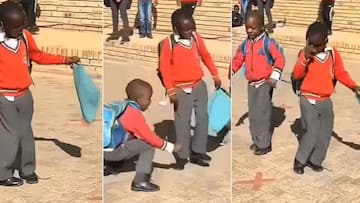Young schoolboy's elevated 'Umlando' dance compared to classmates, wins Mzansi over with his undeniable talent