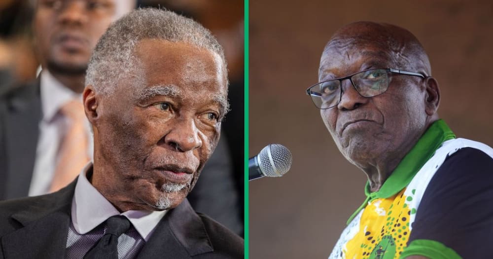Former president, Thabo Mbeki, accused former presdient Jacob Zuma and MK party senior members of trying to destroy SARS