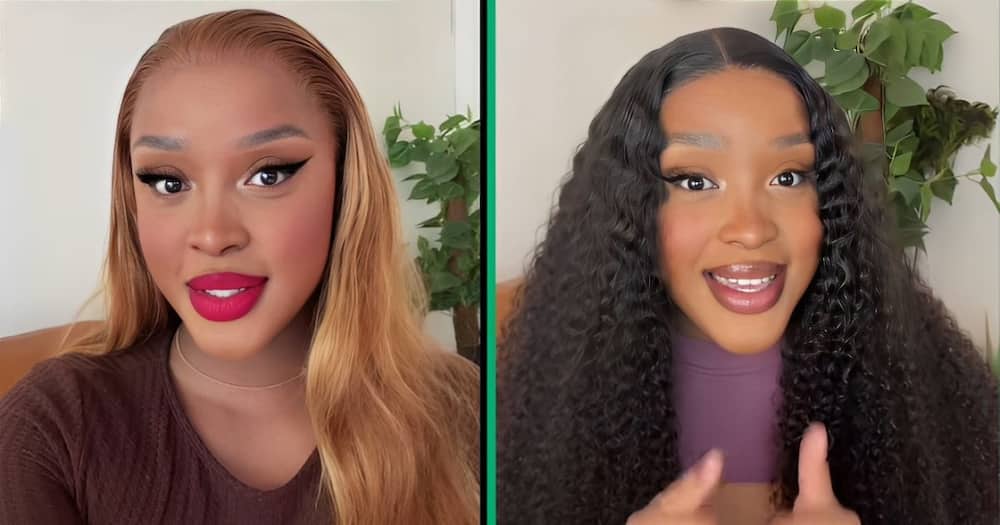 A TikTok video shows a woman praising herself for being resilient.