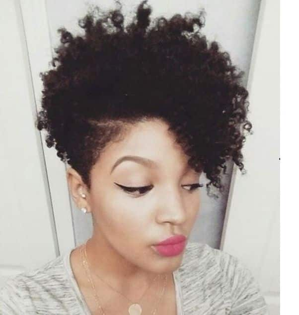 18 Short Natural Hairstyles for the Black Women - Curly Craze | Short  natural hair styles, Short shaved hairstyles, Short hair syles