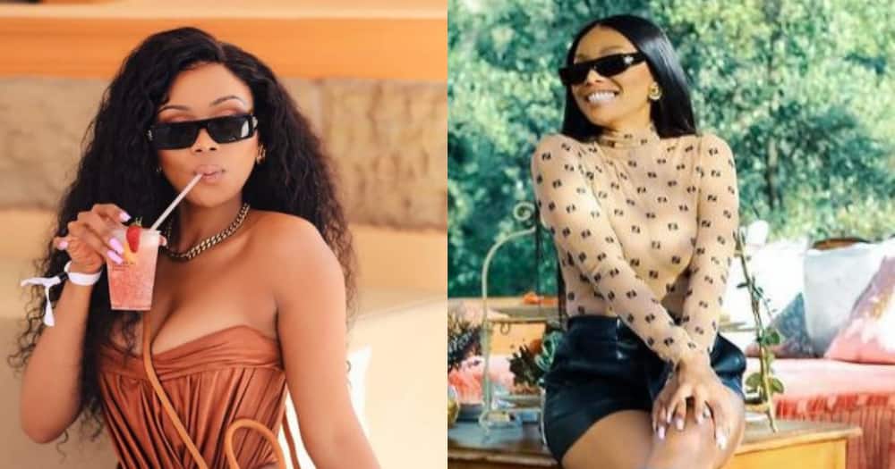 Bonang explains what she has been so quiet: "I'm on holiday"