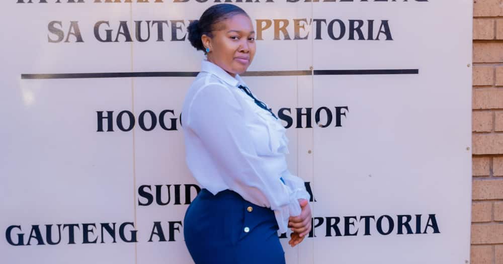 The lady who resides in Gauteng is happy about becoming a high court attorney. She has two kids and worked during her Bachelor of Laws studies.