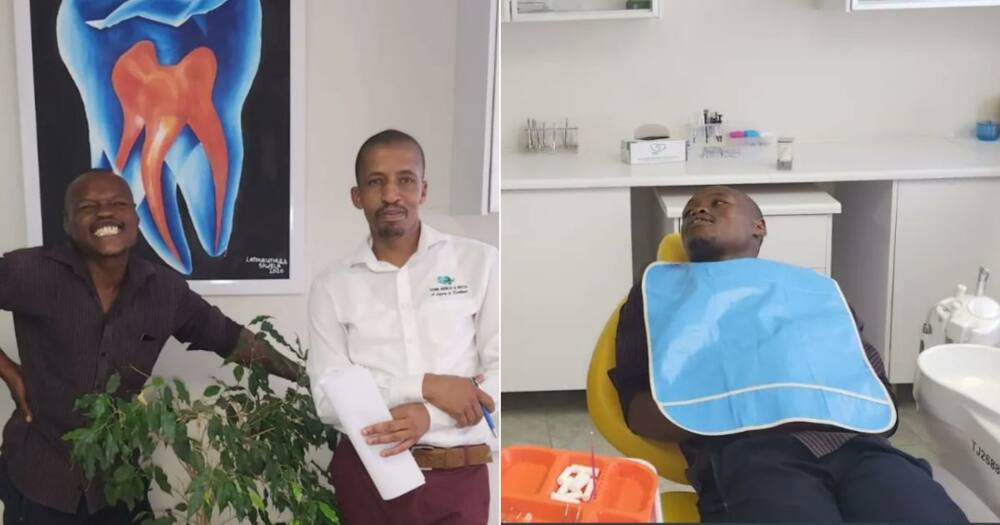 Bonga Sihole and Durban dentist Dr Jobela