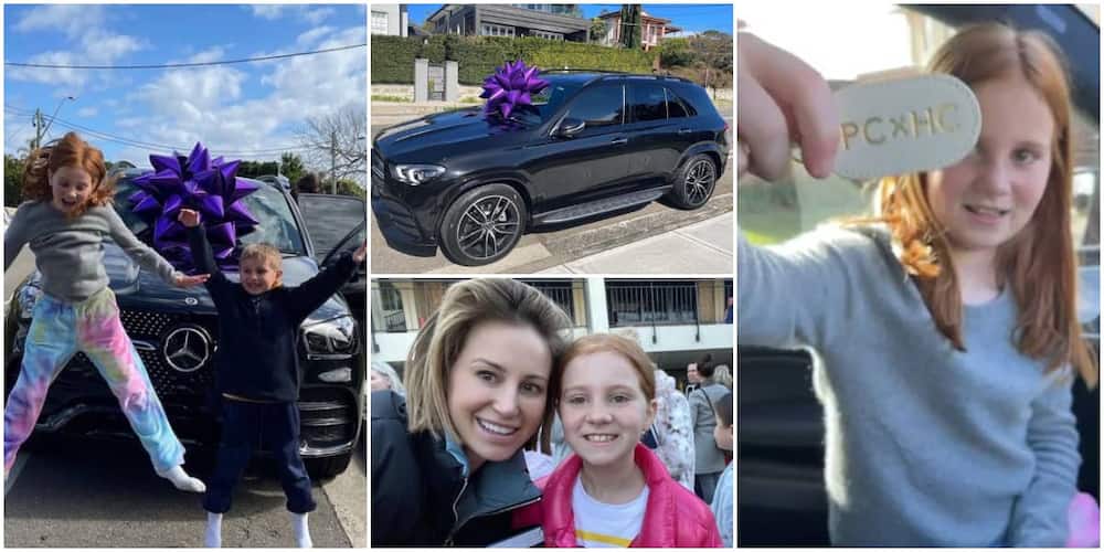 Reactions as woman gifts her 9-year-old daughter Mercedes Benz GL car that costs N111 million