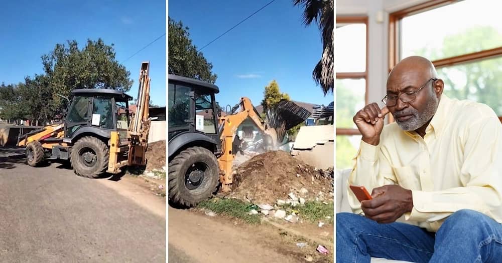 Mzansi, Municipal Worker, Destroying Private Property, Illegal Structures, SA, WItbank