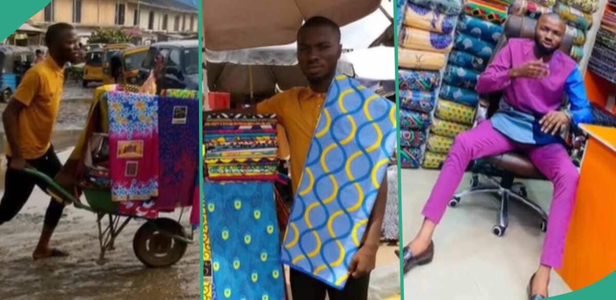 Man shows transformation from when he strated his business to now through viral challenge