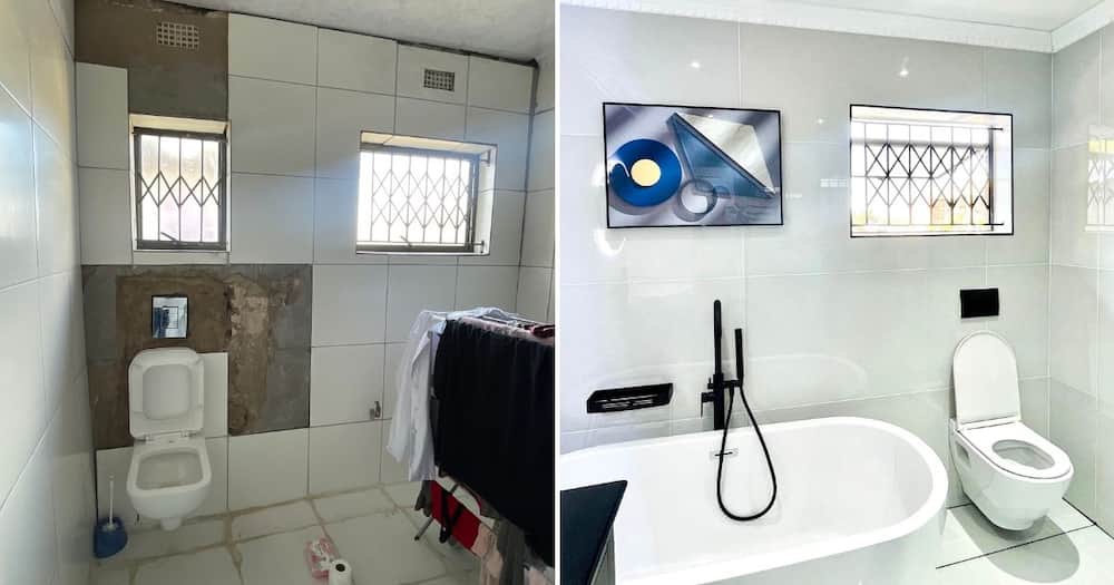 Durban based home renovator transforms a bathroom and impresses users online