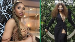 Enhle Mbali switches up for upcoming 'Freedom Collection' fashion show featuring her doppelgängers