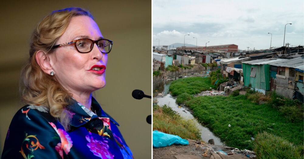 Helen Zille, claims life is better for the poor, Western Cape, electricity and running water, DA