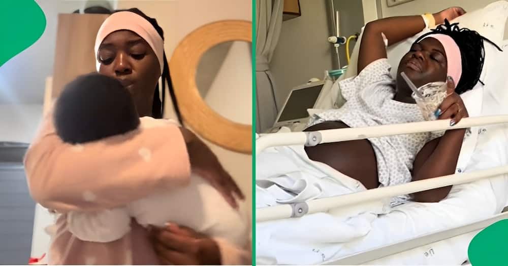 Woman finds out that she is pregnant after stomach infection
