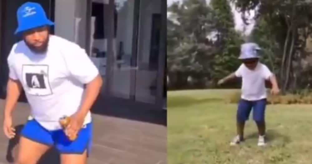 Kid Perfectly Imitates Cassper Nyovest Leaves Internet in a Frenzy