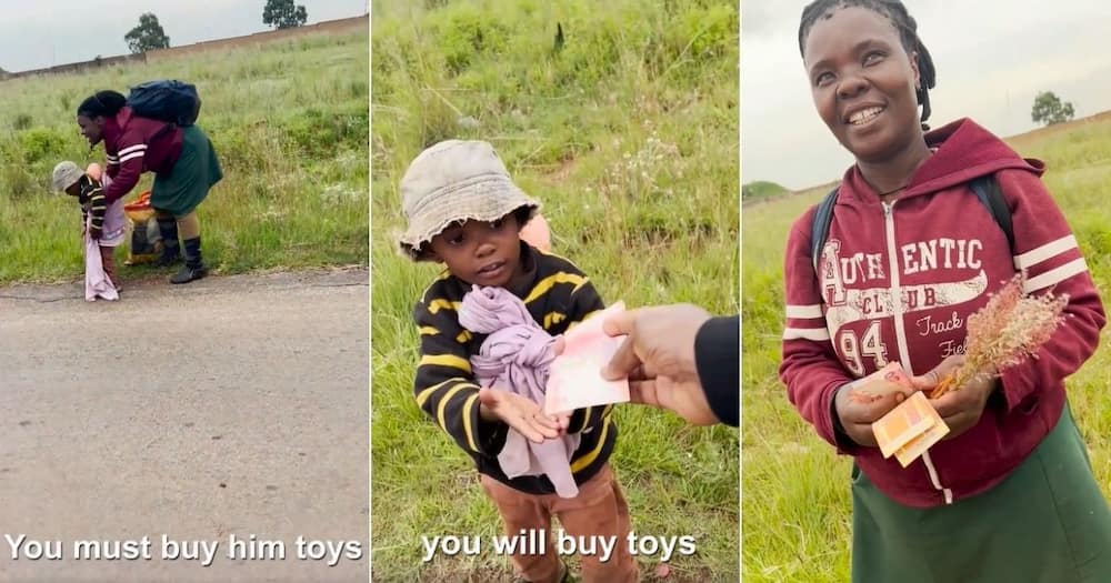 Bi Phakathi. Mom and Her Son, No Toys, Mzansi, South Africa