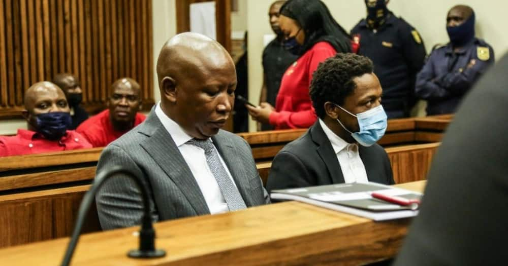 EFF, Julius Malema, Mbuyiseni Ndlozi, assault case, Winnie Mandela funeral, police officer, court